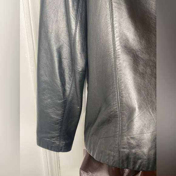 JLC New York L Black Leather Zipper Jacket with Pockets - Picture 11 of 11